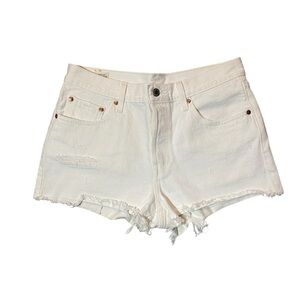 Levi's Women's Cream Jean Shorts